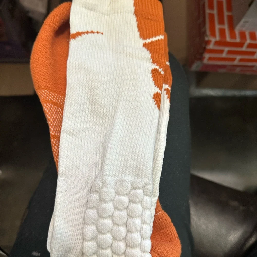 Nike Vapor Football Socks Burnt Orange & White